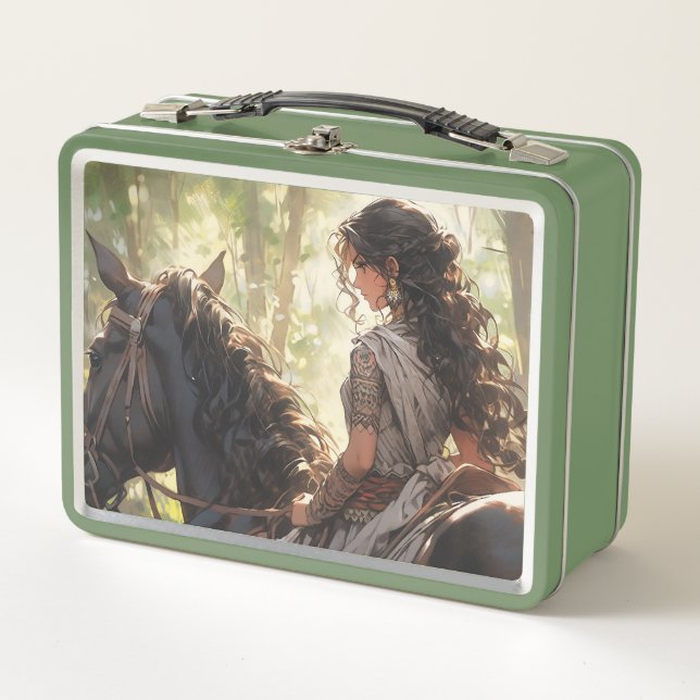 Lunch Box Randonnée à cheval dans les bois (Devant)