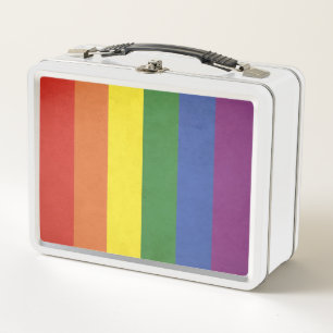 Lunch Box Rayures d'arc-en-ciel