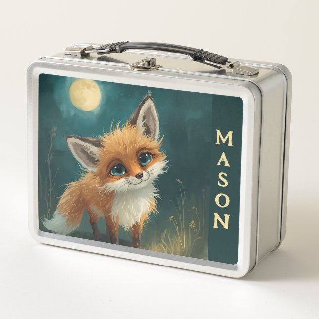 Lunch Box Renard au clair de lune (Devant)
