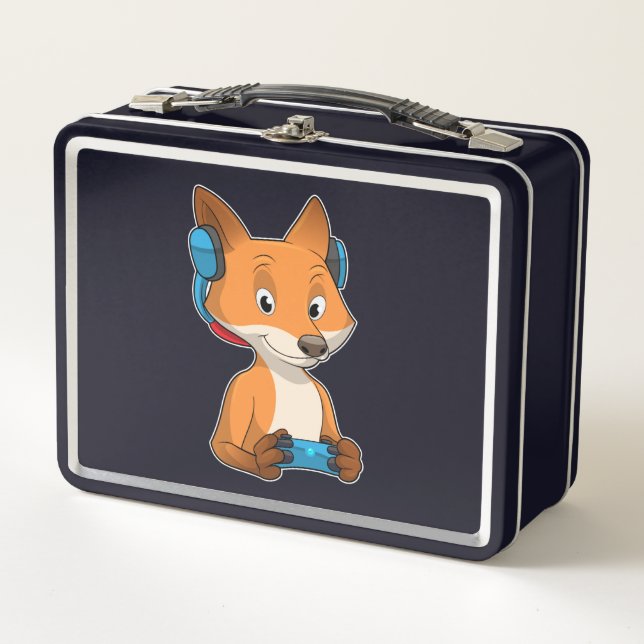 Lunch Box Renard comme joueur avec Joystick (Devant)