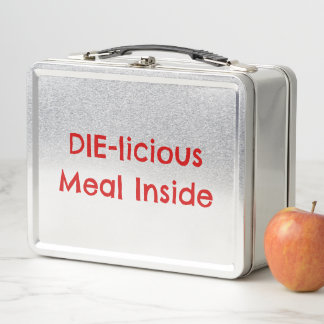 Lunch Box "Repas DIE licious à l'intérieur" Drôle Horreur Hu