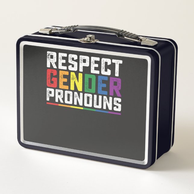 Lunch Box Respect LGBT Genre Pronounounounes Gay Lesbian Tra (Devant)