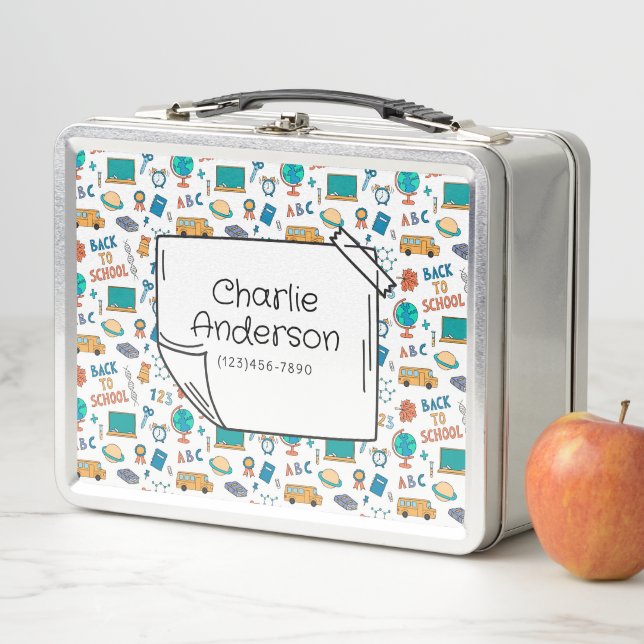 Lunch Box Retour À L'École Icônes Boîte À Déjeuner (En situation)
