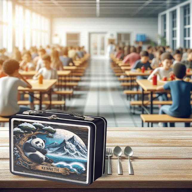 Lunch Box Retraite des arbres de Panda : Bambou Delight (Créateur téléchargé)