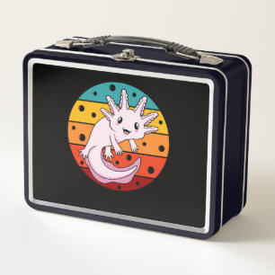 Lunch Box Rétro Axolotl Kawaii Animal Axolotls Lover Pet Ow