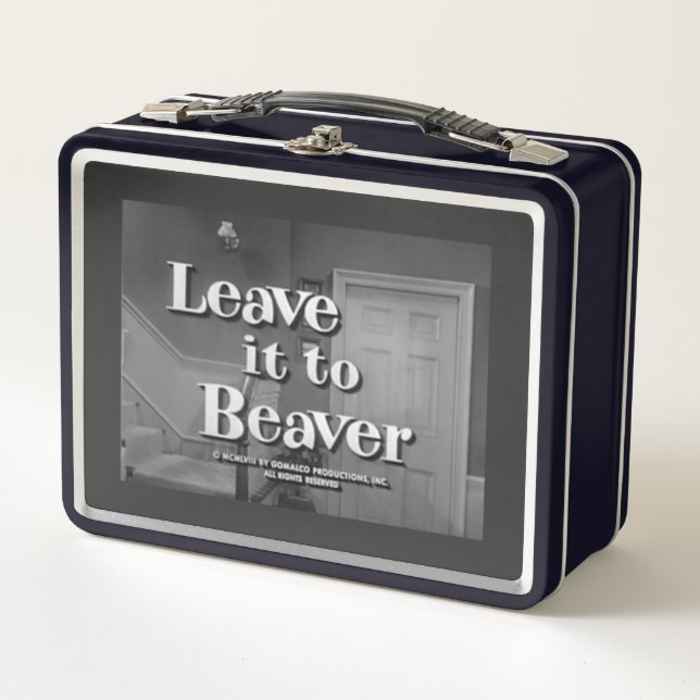 Lunch Box Retro laissez-le au castor (Devant)