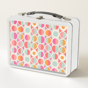 Lunch Box Rétro motif de cercle de roses indien