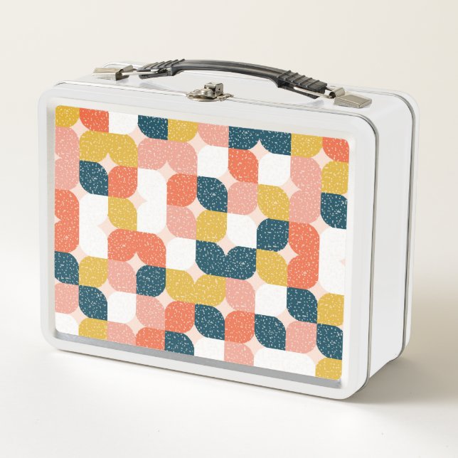 Lunch Box Rétro motif géométrique de Bauhaus (Devant)