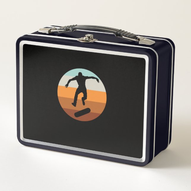 Lunch Box Retro Skateboarder Skateboard Skateboard Skateboar (Devant)