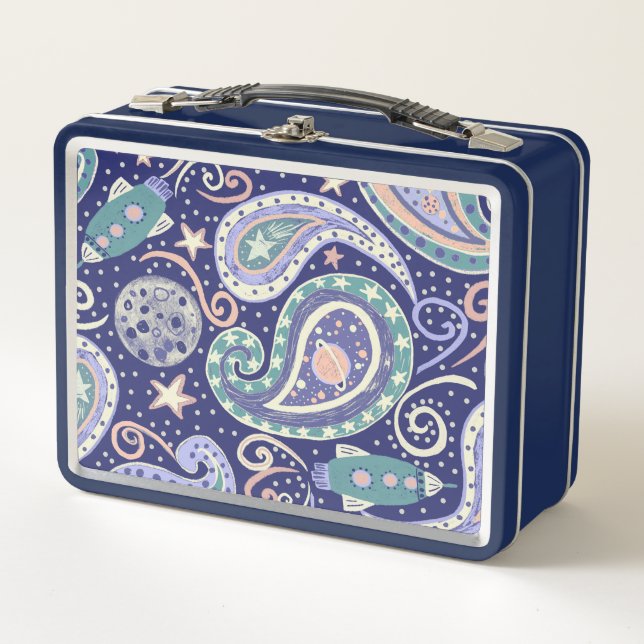 Lunch Box Retro Space Galaxy (Devant)