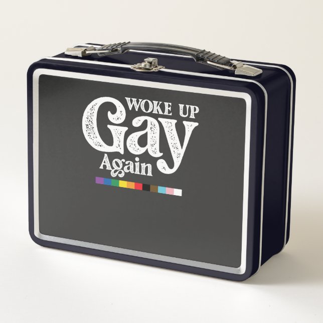Lunch Box Réveillez Gay Soutenez à nouveau LGBT Pride (Devant)