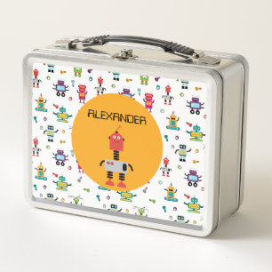 Lunch Box Robots multicolores mignon Robot pour enfants Nom