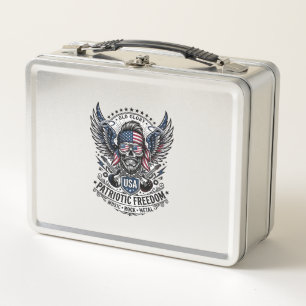 Lunch Box Rocker du bandana patriotique Méta musique Old Glo