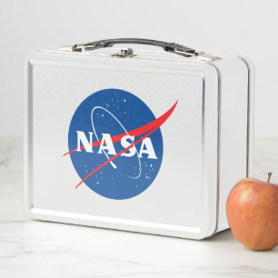 Lunch Box Roquette de logo de la NASA en blanc