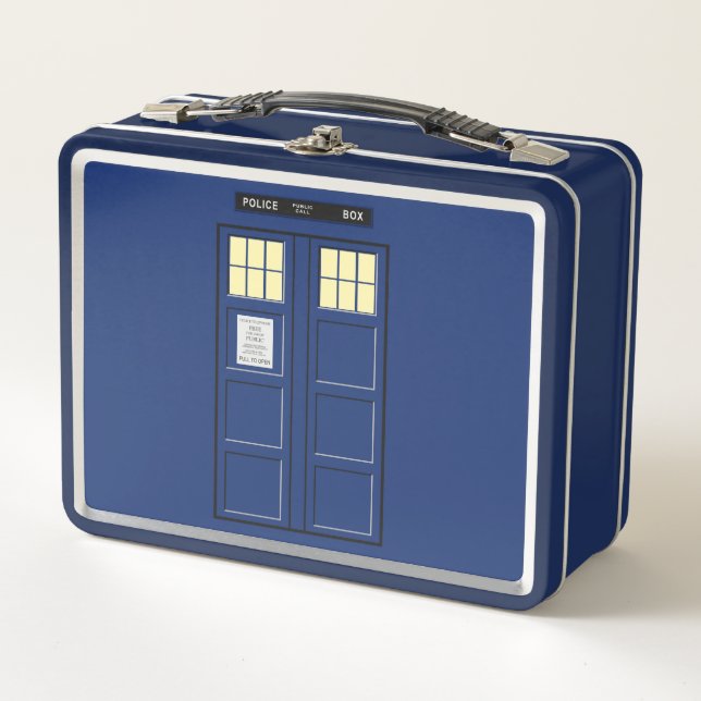 Lunch Box Royaume-Uni - Blue Police Public Call Box 1 (Devant)