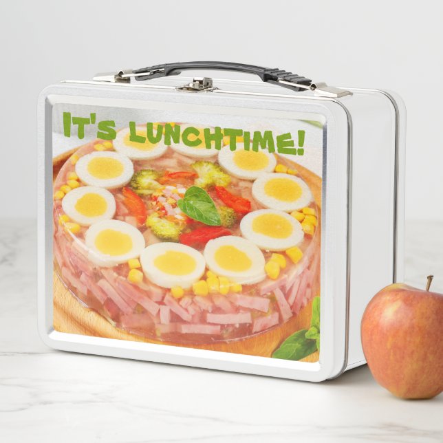 Lunch Box Salade de jambon d'Aspic Gelatin 1970 Style Cuisin (En situation)