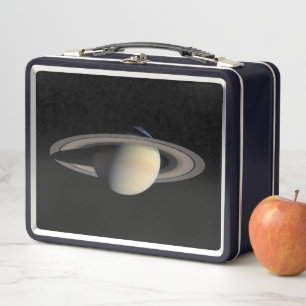 Lunch Box Saturne éclairée par le soleil, planète géante gaz