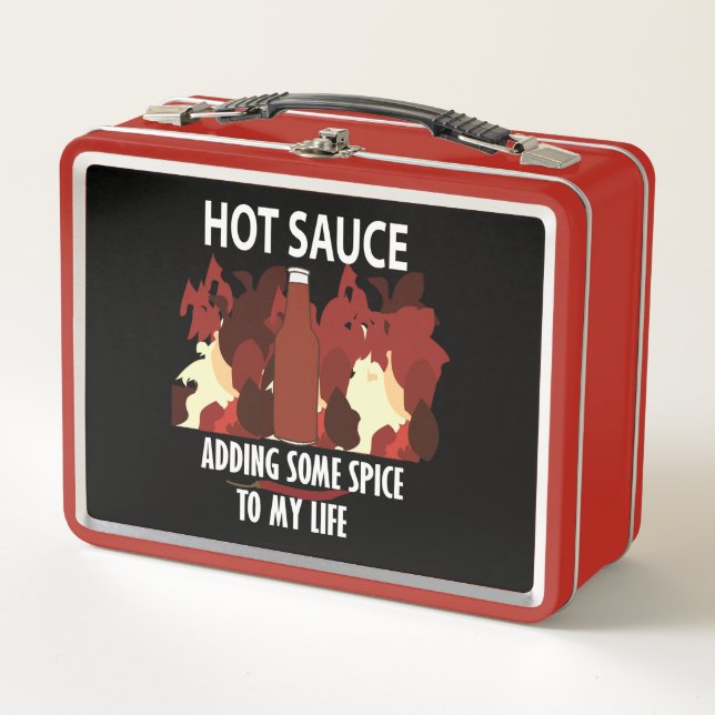 Lunch Box Sauce chaude Ketchup Fire Red Chili Pepper (Devant)