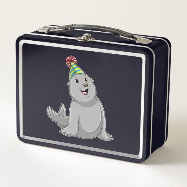 Lunch Box Sceau avec Parti casquette (Devant)