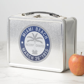 Lunch Box Sceau de Miami Beach, Floride