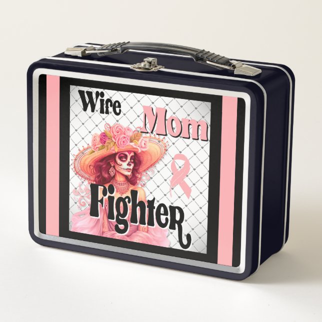 Lunch Box Sensibilisation au cancer du sein Crâne à sucre (Devant)