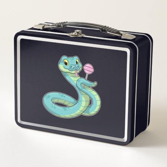 Lunch Box Serpent avec Lollipop (Devant)