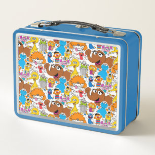 Lunch Box Sesame Street Pals Doodley Motif