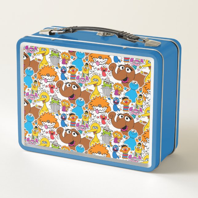 Lunch Box Sesame Street Pals Doodley Motif (Dos)