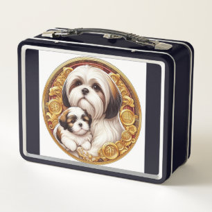 Lunch Box Shih Tzu Maman et Chiot