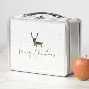 Lunch Box Silhouette de renne en ligne artistique de Slipper