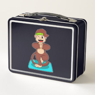 Lunch Box Singe au yoga en position debout