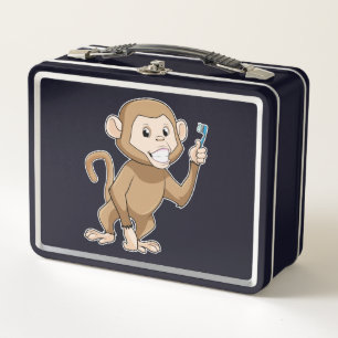 Lunch Box Singe avec brosse à dents