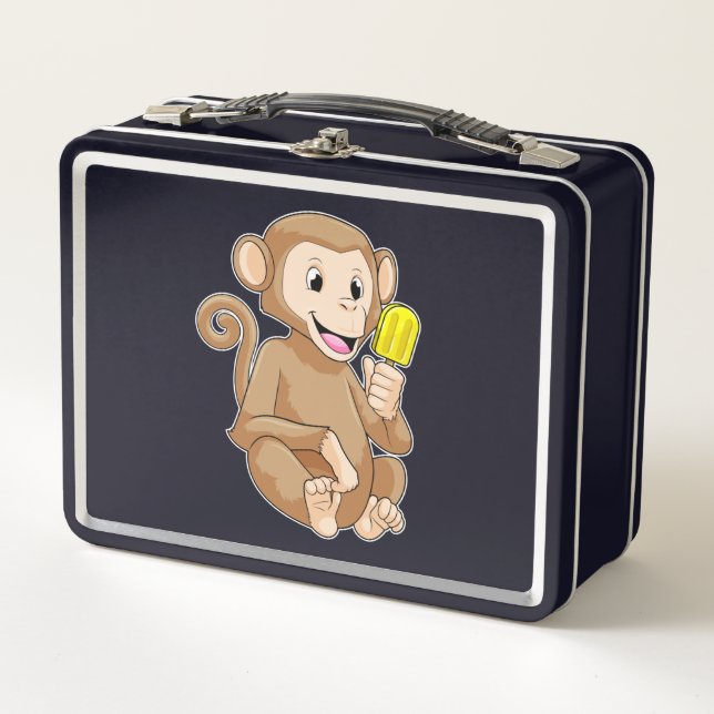 Lunch Box Singe avec Popsicle (Devant)