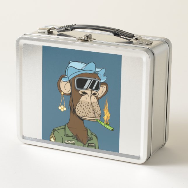 Lunch Box Singe fumé africain (Devant)