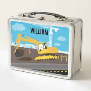 Lunch Box Site des camions de construction de camions d'exca