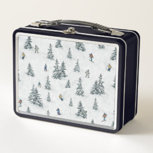 Lunch Box Skieurs alpins et yétis cachés - Ski alpin