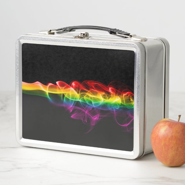 Lunch Box SlipperyJoe's fumée vif arc-en-ciel célébré (En situation)