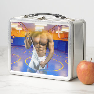 Lunch Box SlipperyJoe's homme musclé bosse abdos six-pack sa