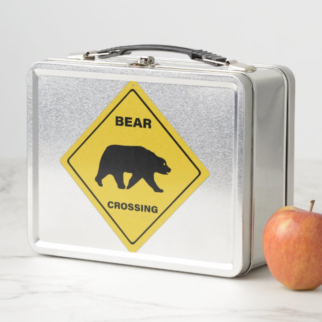 Lunch Box SlipperySignal de passage de l'ours de Joe silhoue (En situation)