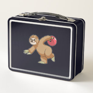 Lunch Box Sloth at Bowling avec Bowling ball