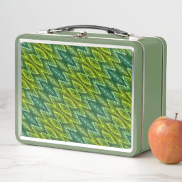 Lunch Box - Snakeskin Muster in Grüntönen