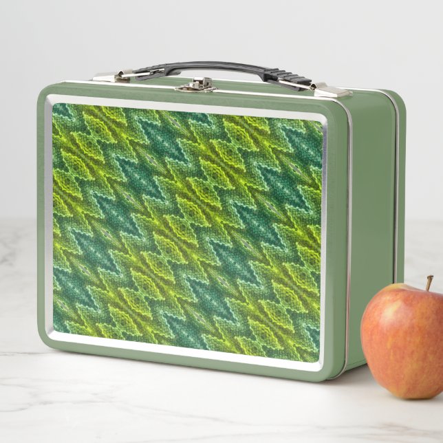 Lunch Box - Snakeskin Muster in Grüntönen (Beispiel)