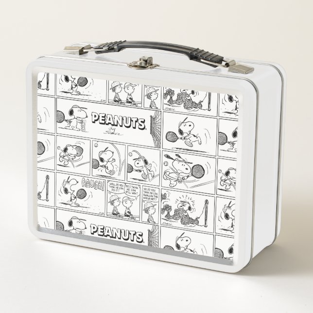 Lunch Box Snoopy Joue Au Tennis (Devant)