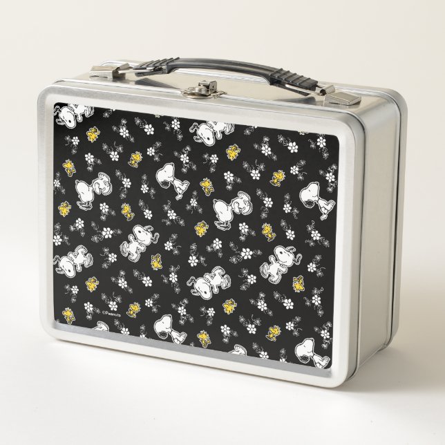 Lunch Box Snoopy & Woodstock Fun & Flowers (Devant)