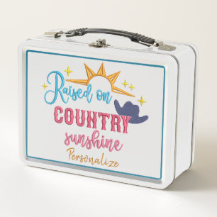 Lunch Box Soulevé sur la citation Sunshine Country Personnal