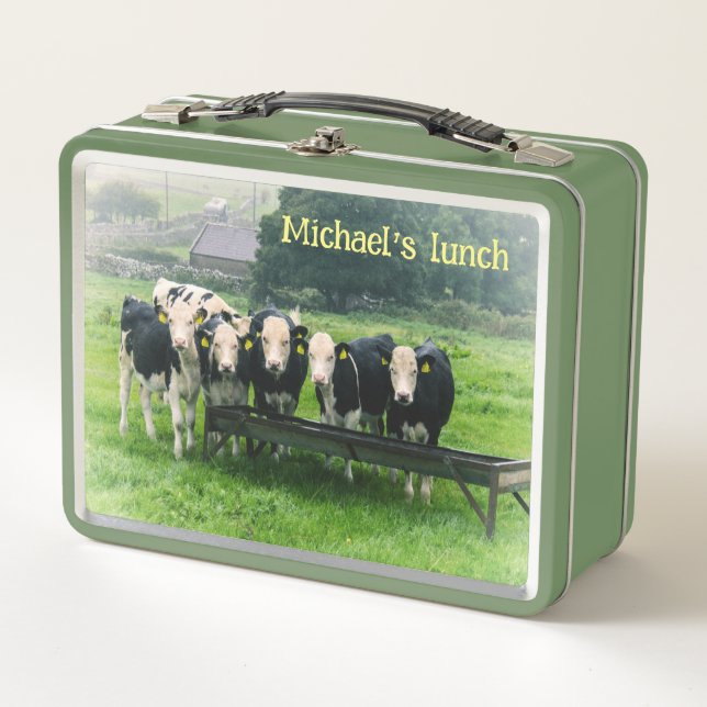 Lunch Box Souriez s'il vous plaît ! Vaches mignonnes (Devant)