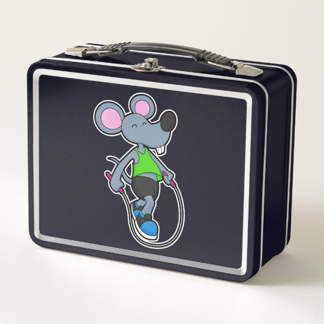 Lunch Box Souris en forme avec corde (Devant)
