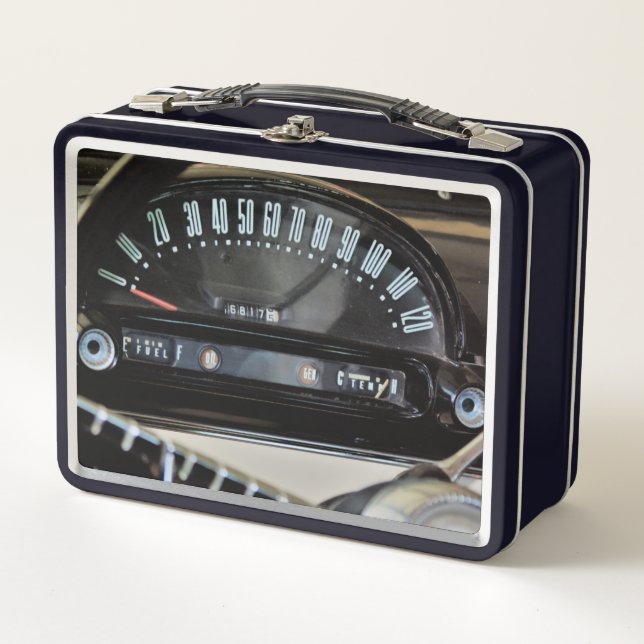 Lunch Box Speedometer de voiture classique 1955 (Devant)