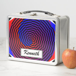 Lunch Box Spiral Rouge & Bleu par Kenneth Yoncich
