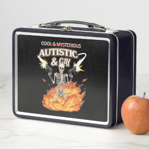 Lunch Box Squelette Autiste et Gay Drôle de Sensibilisation